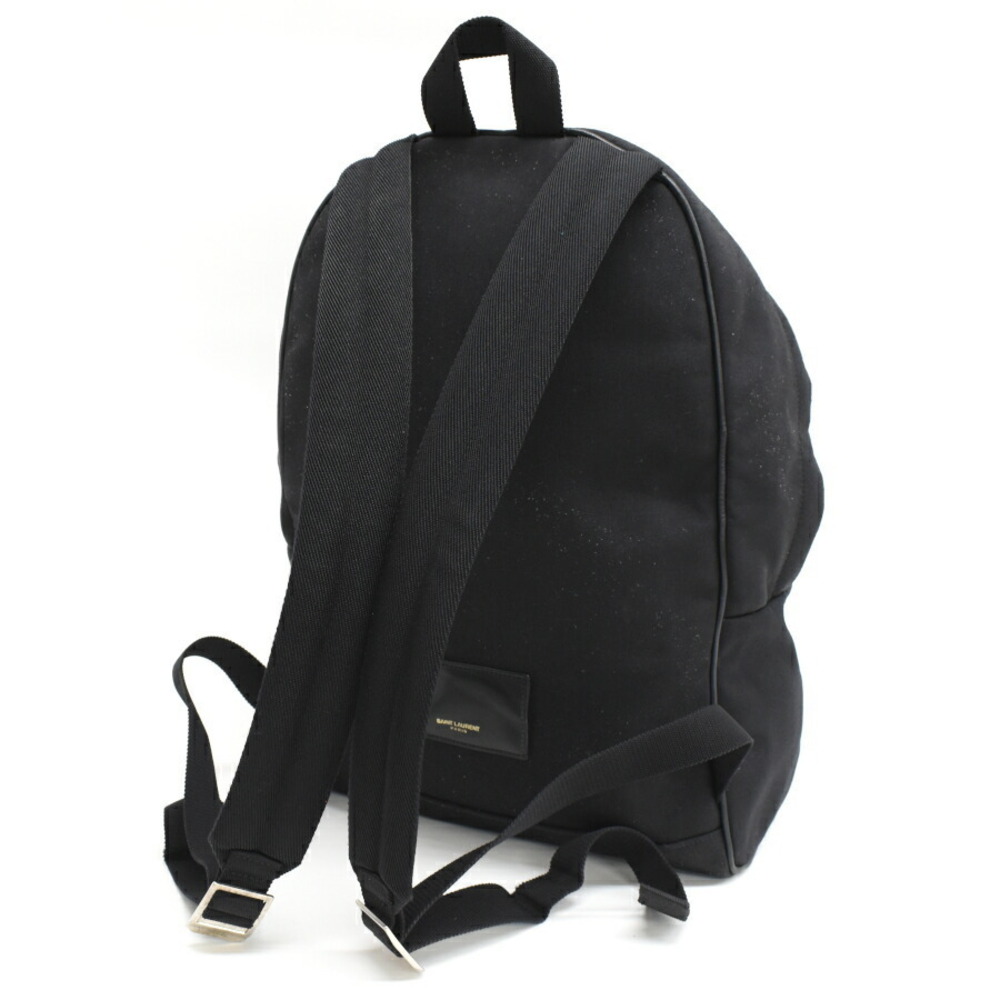 Saint Laurent Paris City Backpack Black Canvas - Picture 7 of 9